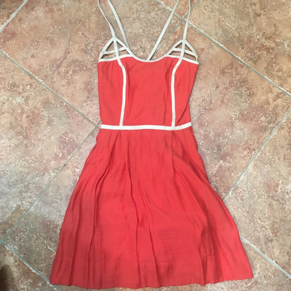 Jessica Simpson orange sundress